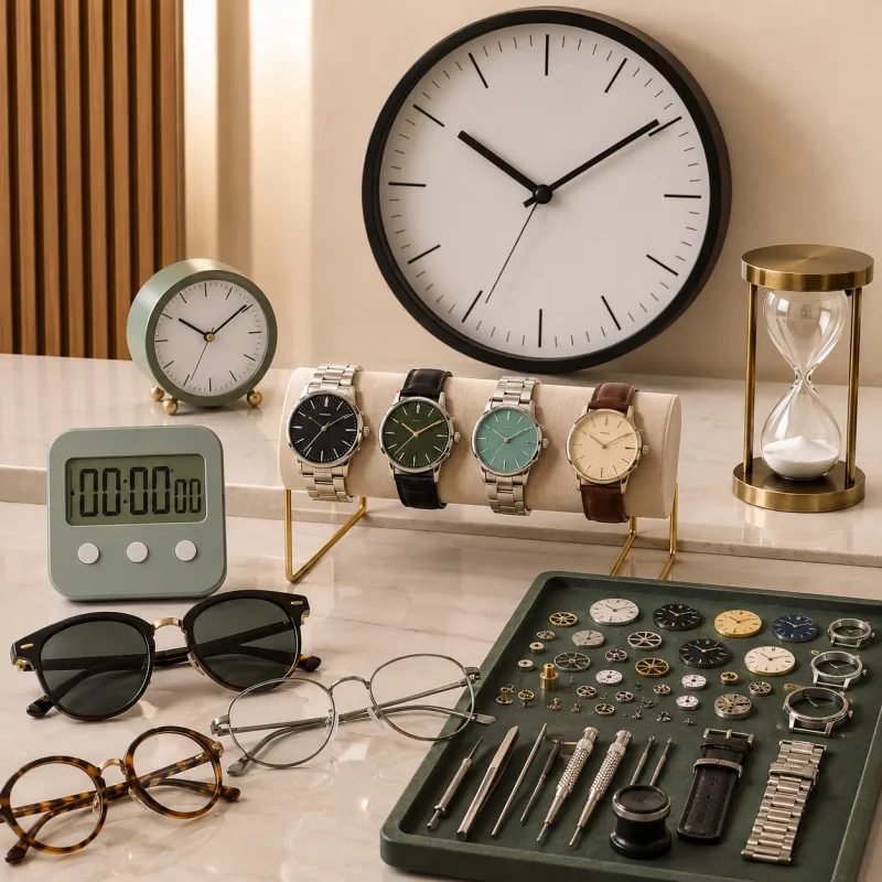 Watches, Clocks, and Eyewear